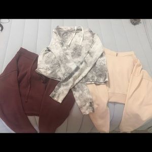 BUNDLE OF 3 CROPPED HOODIES